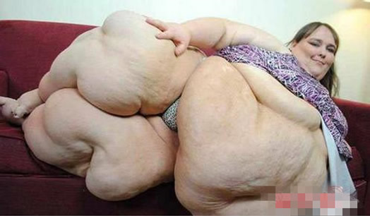 女子体重1400斤仍要增肥：唯一健康的超胖人（图）