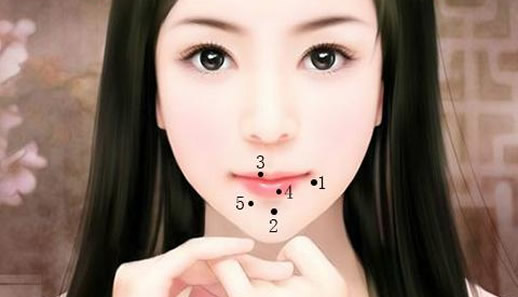 女人嘴周围的痣图解女人嘴周围痣的含义