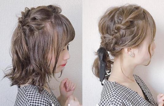自己可以编的简单发型：好看简单气质（图）