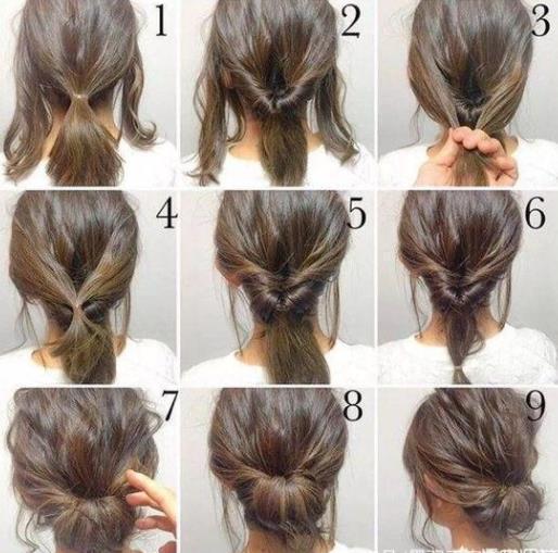 自己可以编的简单发型：好看简单气质（图）