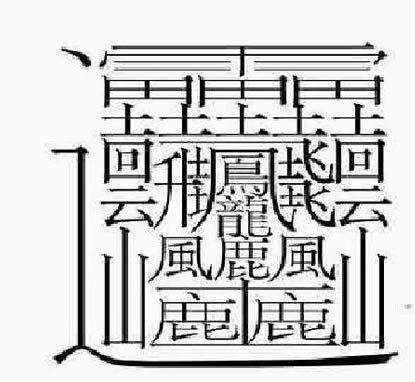 中国笔画最多的汉字盘点:笔画比较多的字排行 中国笔画最多的汉字盘点:笔画比较多的字排行