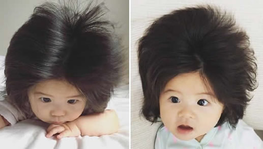 半岁萌娃发量惊人:乌黑浓密令人震撼羡慕(图) 半岁萌娃发量惊人:乌黑浓密令人震撼羡慕(图)