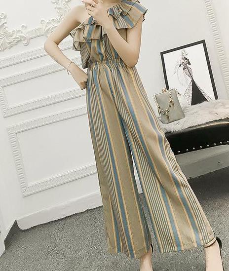 2019春季时尚连体裤服装：一件连体裤懒人的穿搭