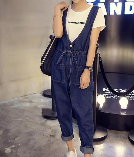 2019春季时尚连体裤服装：一件连体裤懒人的穿搭