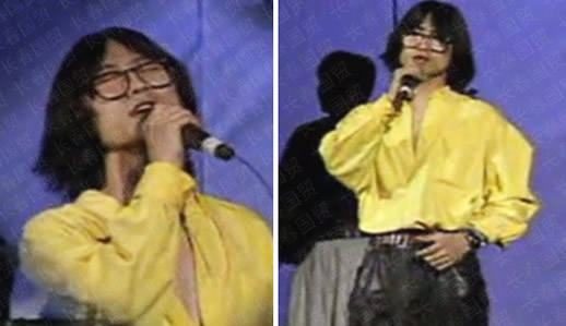 汪峰23岁青涩旧照青涩帅气:宽松上衣搭配黑色皮裤(图) 汪峰23岁青涩旧照青涩帅气:宽松上衣搭配黑色皮裤(图)