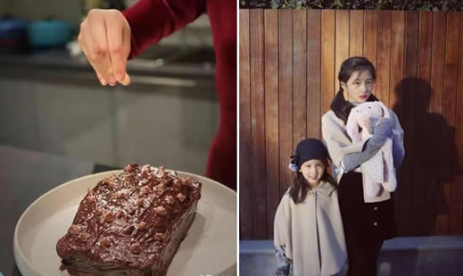 黄磊晒多多做蛋糕 网友:乖巧漂亮但有点成熟(图) 黄磊晒多多做蛋糕 网友:乖巧漂亮但有点成熟(图)