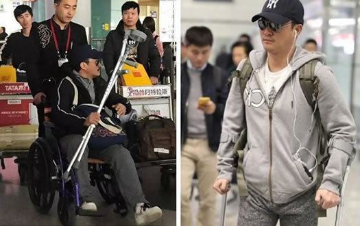 吴京坐轮椅现身疑似旧伤：原因真相曝光令人敬佩