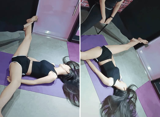 漂亮女孩一字马