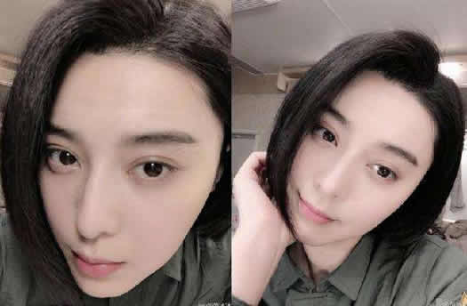 范冰冰公开晒自拍淡妆露面：范冰冰分享美肤秘笈