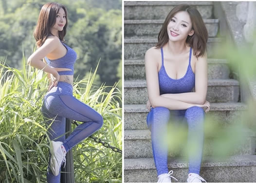 张雨绮性感健身照片：身材好到爆（明星健身照盘点）