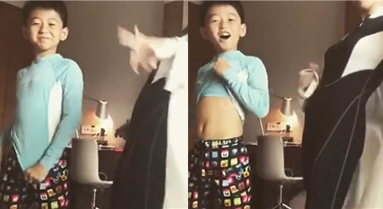 张柏芝母子泳池戏水画面曝光：女神妈妈亲子满满的爱