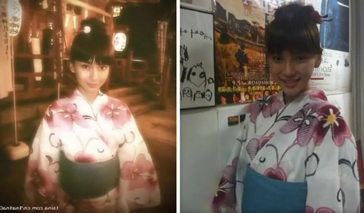 Baby和服旧照曝光：惊艳的邻家女孩灵动俏皮