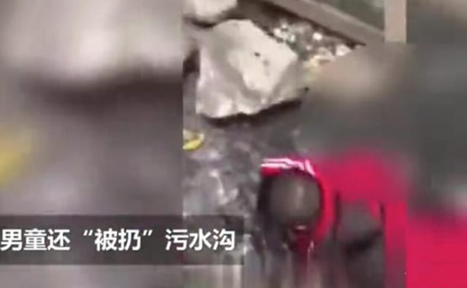 男子吊打3岁儿子画面：虐待只为刺激出走妻子