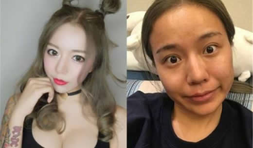 女人化妆前后差别惊呆你 女人化妆前后差别惊呆你