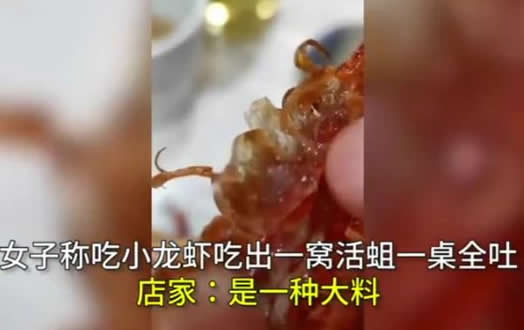 吃小龙虾吃出活蛆：始末详情经过到底怎么回事