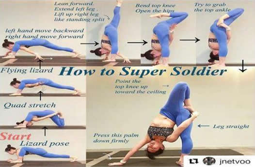 ins上的瑜伽各种位体图解：个个都是大神（绝对干货）