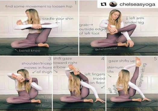 ins上的瑜伽各种位体图解：个个都是大神（绝对干货）