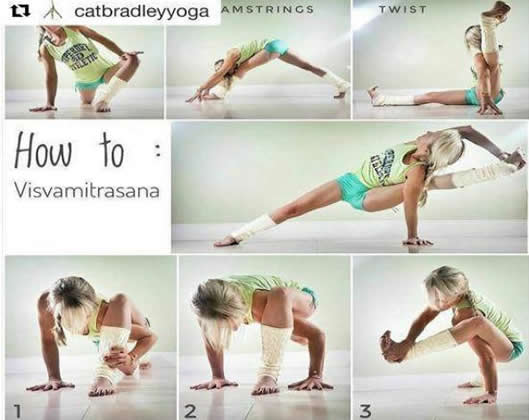 ins上的瑜伽各种位体图解：个个都是大神（绝对干货）