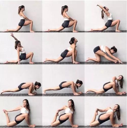 ins上的瑜伽各种位体图解：个个都是大神（绝对干货）