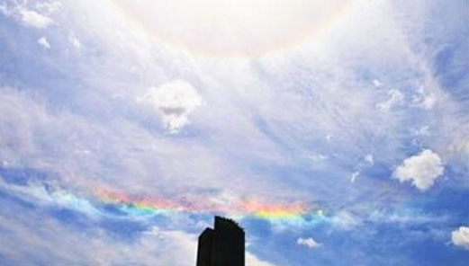 杭州惊现七彩祥云 你知道七彩祥云怎么形成的吗