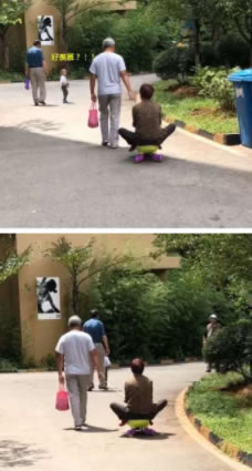 希望你老了也能被宠成小孩