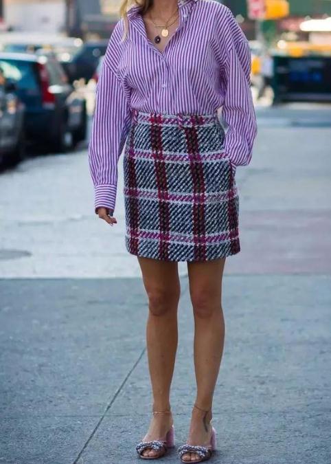 衬衫时髦穿搭：显瘦且青春有活力