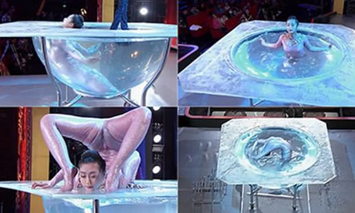 美女全身折6次：柔术美女表演令人惊呆了