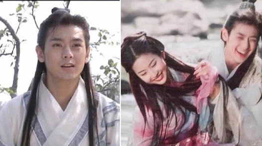 林志颖天龙八部剧照怎么回事：显稚嫩堪称金童玉女