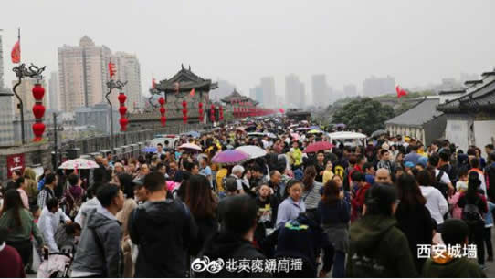 国庆各景区人从众怎么回事：看这些照片被震撼到了