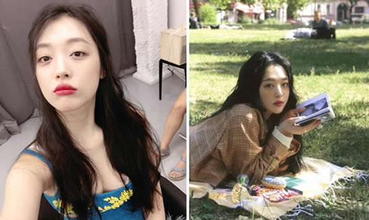 崔雪莉图片：崔雪莉生前可爱清新图片