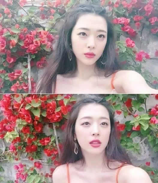 崔雪莉图片：崔雪莉生前可爱清新图片