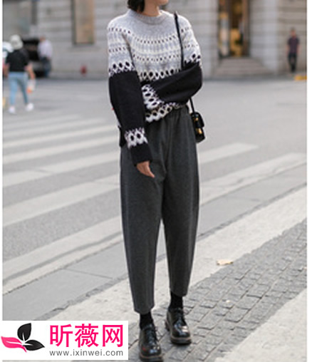 冬季女士哈伦裤搭配上衣:精致优雅又吸睛的穿搭