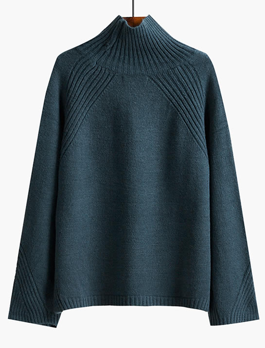 毛衣让你暖暖的时尚甜美范：5款毛衣组你扬长避短穿搭