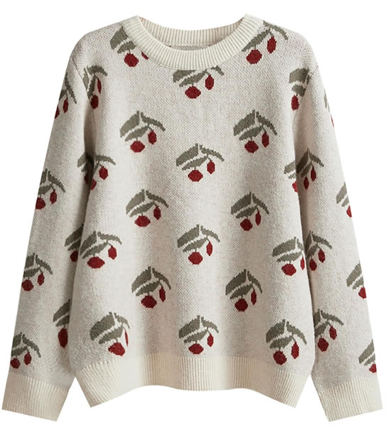 毛衣让你暖暖的时尚甜美范：5款毛衣组你扬长避短穿搭