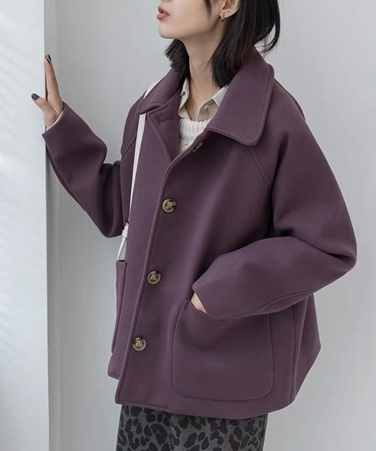 矮个外套让你秒变青春美少女：5款短呢大衣有温度有风度