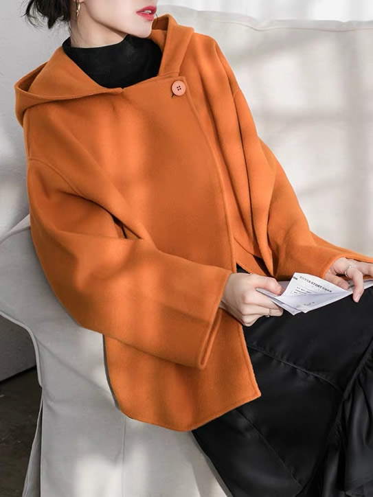 矮个外套让你秒变青春美少女：5款短呢大衣有温度有风度