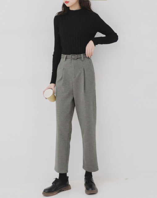 5款九分裤的心机搭配：即时尚又修饰了腿型