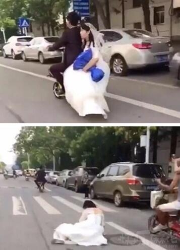 新娘都掉了还没感觉到