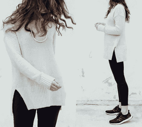 下半身胖的女人冬季穿衣搭配：微胖女人穿衣搭配示范图片