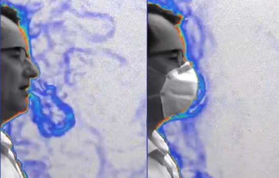 口罩戴与不戴的气流差异 该如何正确佩戴口罩