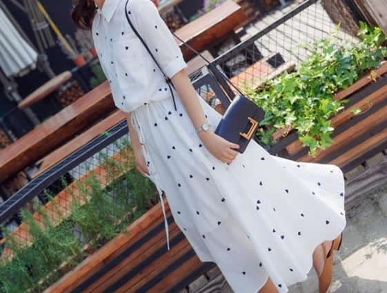 2020春季时尚衬衫式连衣裙