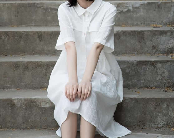 2020春季时尚衬衫式连衣裙