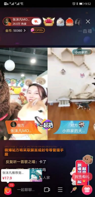 张雨绮“空降”张沫凡直播间 云吸宠物节火爆全网 张雨绮“空降”张沫凡直播间 云吸宠物节火爆全网