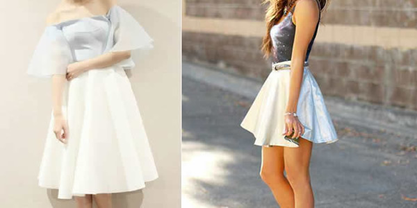 伞裙配什么上衣好看