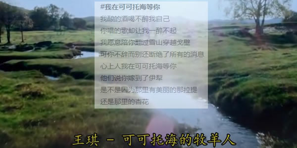 心上人我在可可托海等你是什么歌 心上人我在可可托海等你是什么歌