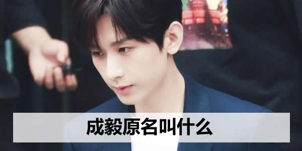 成毅原名叫什么 成毅原名叫什么
